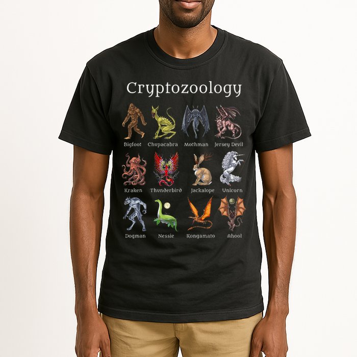 Cryptozoology Cryptid Creatures Fantasy Mythical Monsters Tall T-Shirt