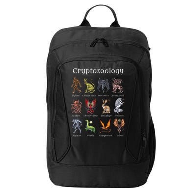 Cryptozoology Cryptid Creatures Fantasy Mythical Monsters City Backpack