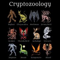 Cryptozoology Cryptid Creatures Fantasy Mythical Monsters 7-Panel Snapback Hat