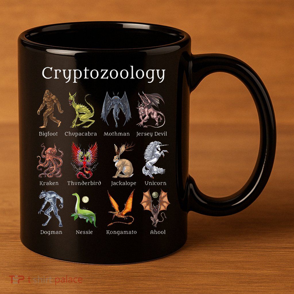 Cryptozoology Cryptid Creatures Fantasy Mythical Monsters 11oz C Handle Ceramic Mug