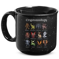 Cryptozoology Cryptid Creatures Fantasy Mythical Monsters 15oz Campfire Ceramic Mug