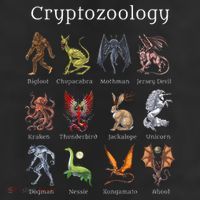 Cryptozoology Cryptid Creatures Fantasy Mythical Monsters Crop Fleece Hoodie