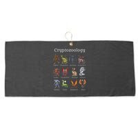 Cryptozoology Cryptid Creatures Fantasy Mythical Monsters Large Microfiber Waffle Golf Towel