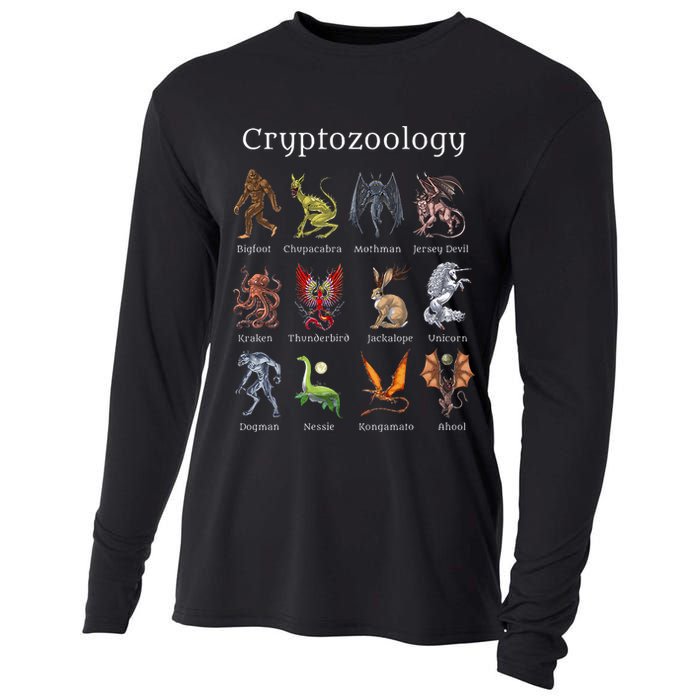 Cryptozoology Cryptid Creatures Fantasy Mythical Monsters Cooling Performance Long Sleeve Crew