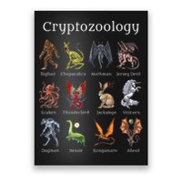 Cryptozoology Cryptid Creatures Fantasy Mythical Monsters Poster