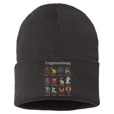 Cryptozoology Cryptid Creatures Fantasy Mythical Monsters Sustainable Knit Beanie