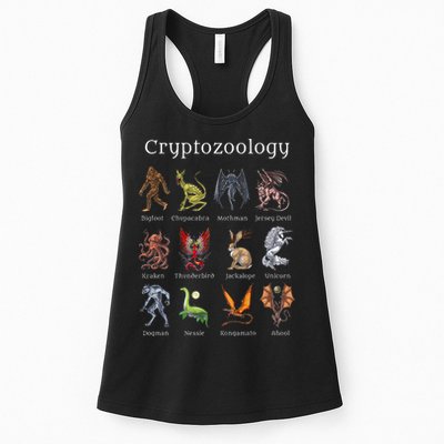 Cryptozoology Cryptid Creatures Fantasy Mythical Monsters Womens Tank Top