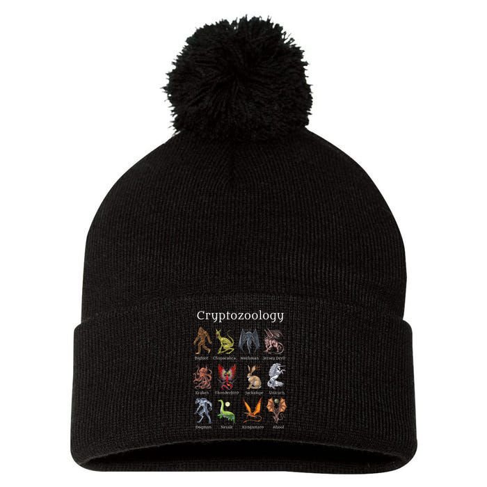 Cryptozoology Cryptid Creatures Fantasy Mythical Monsters Pom Pom 12in Knit Beanie
