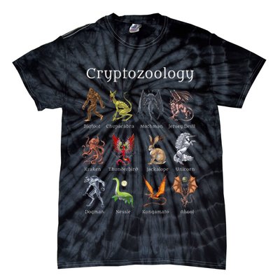 Cryptozoology Cryptid Creatures Fantasy Mythical Monsters Tie-Dye T-Shirt