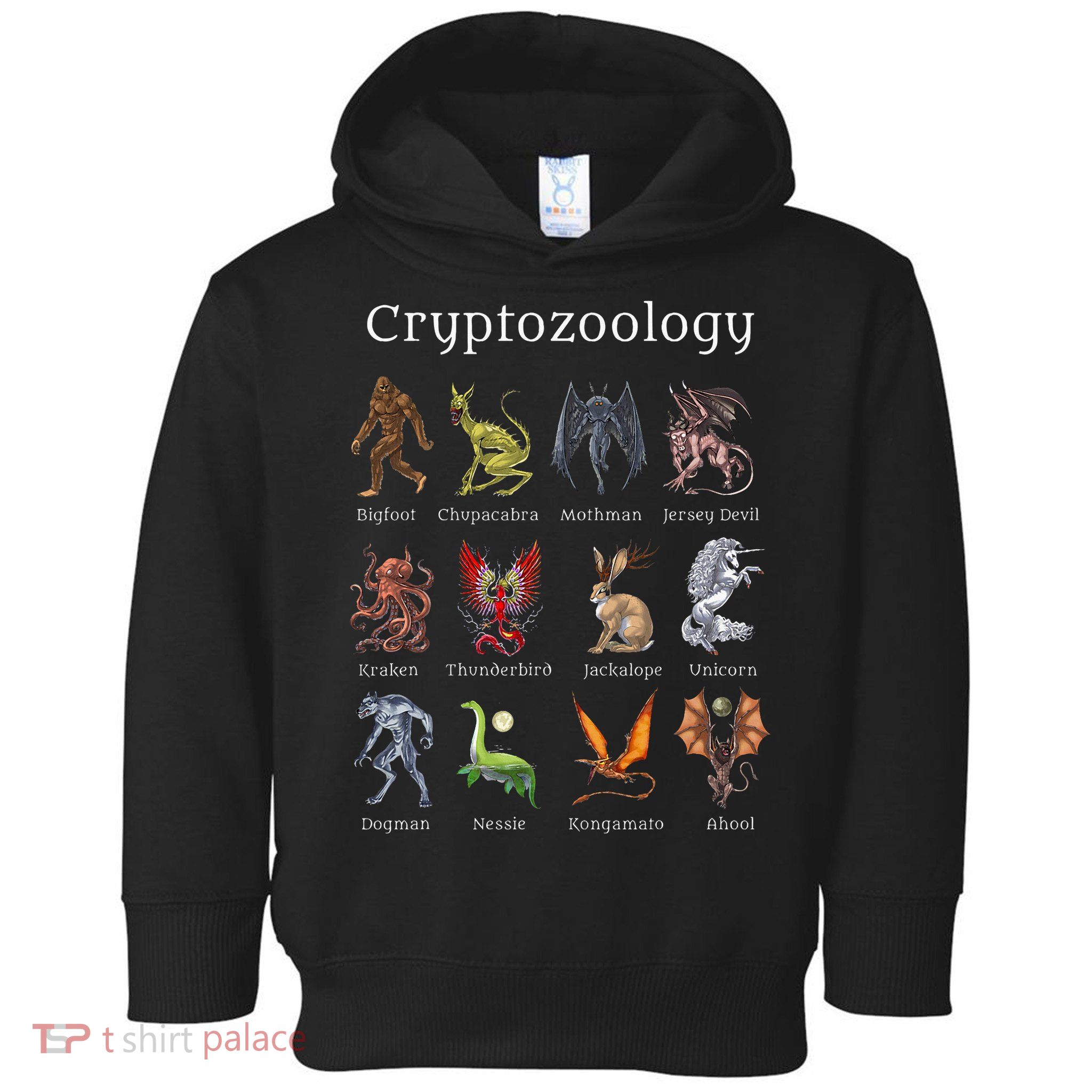 Cryptozoology Cryptid Creatures Fantasy Mythical Monsters Toddler Hoodie