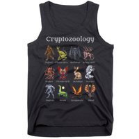 Cryptozoology Cryptid Creatures Fantasy Mythical Monsters Tank Top