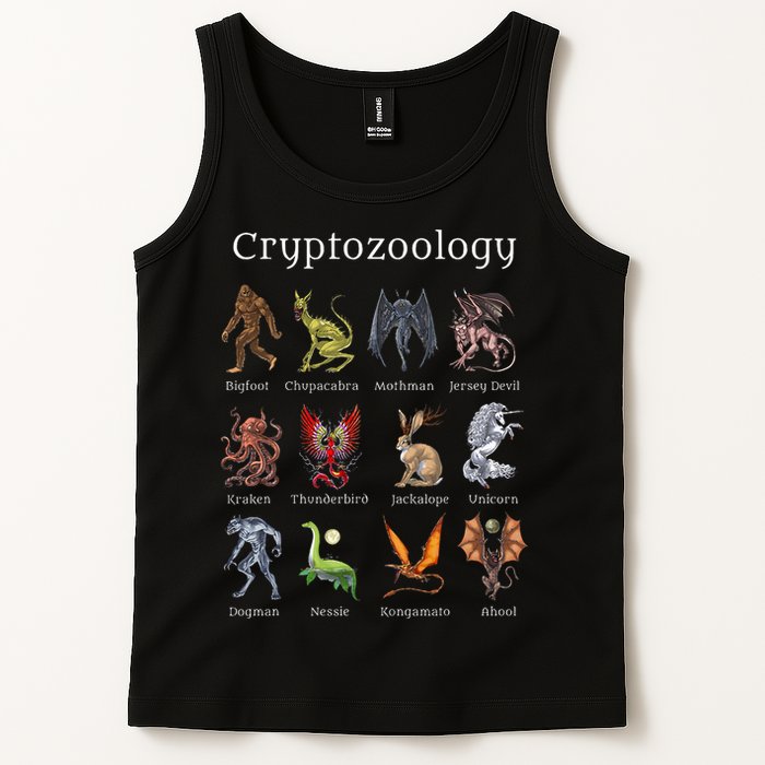 Cryptozoology Cryptid Creatures Fantasy Mythical Monsters Tank Top