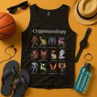 Cryptozoology Cryptid Creatures Fantasy Mythical Monsters Tank Top