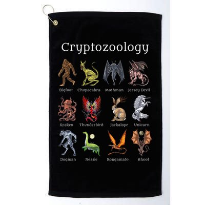 Cryptozoology Cryptid Creatures Fantasy Mythical Monsters Golf Towel