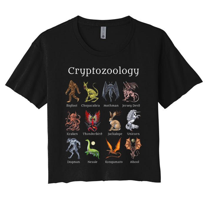 Cryptozoology Cryptid Creatures Fantasy Mythical Monsters Crop Top