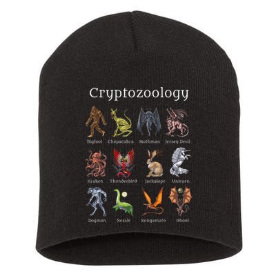Cryptozoology Cryptid Creatures Fantasy Mythical Monsters Short Acrylic Beanie
