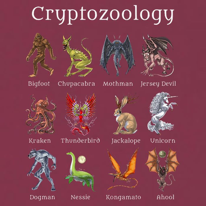 Cryptozoology Cryptid Creatures Fantasy Mythical Monsters 16oz Travel Tumbler