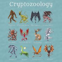 Cryptozoology Cryptid Creatures Fantasy Mythical Monsters Sueded Cloud Jersey T-Shirt