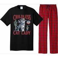 Cowboy Cat Childless Cat Lady For Kamala Election Voting Gift Pajama Set