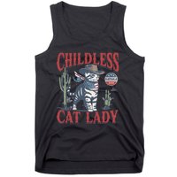 Cowboy Cat Childless Cat Lady For Kamala Election Voting Gift Tank Top