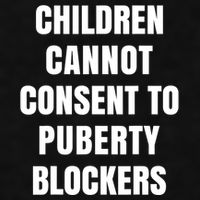Children Cannot Consent To Puberty Blockers Ladies PosiCharge Tri-Blend Wicking Tank