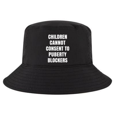Children Cannot Consent To Puberty Blockers Cool Comfort Performance Bucket Hat