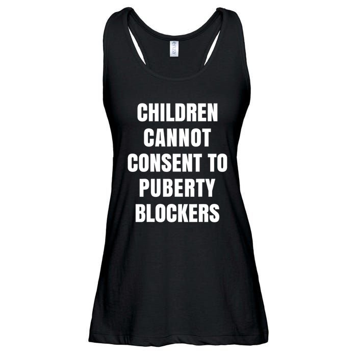 Children Cannot Consent To Puberty Blockers Ladies Essential Flowy Tank