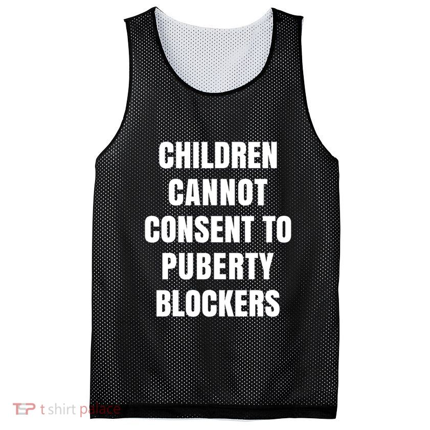 Children Cannot Consent To Puberty Blockers Mesh Reversible Basketball Jersey Tank