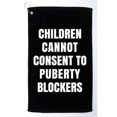 Children Cannot Consent To Puberty Blockers Golf Towel