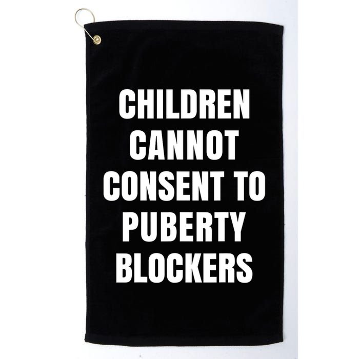 Children Cannot Consent To Puberty Blockers Golf Towel