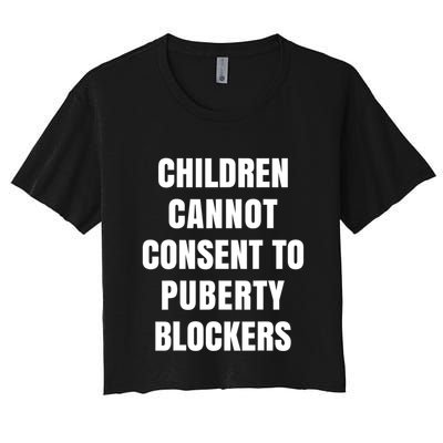 Children Cannot Consent To Puberty Blockers Crop Top