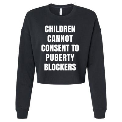 Children Cannot Consent To Puberty Blockers Cropped Pullover Crew