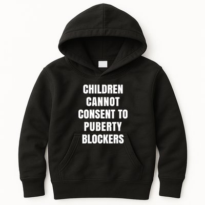 Children Cannot Consent To Puberty Blockers Kids Hoodie