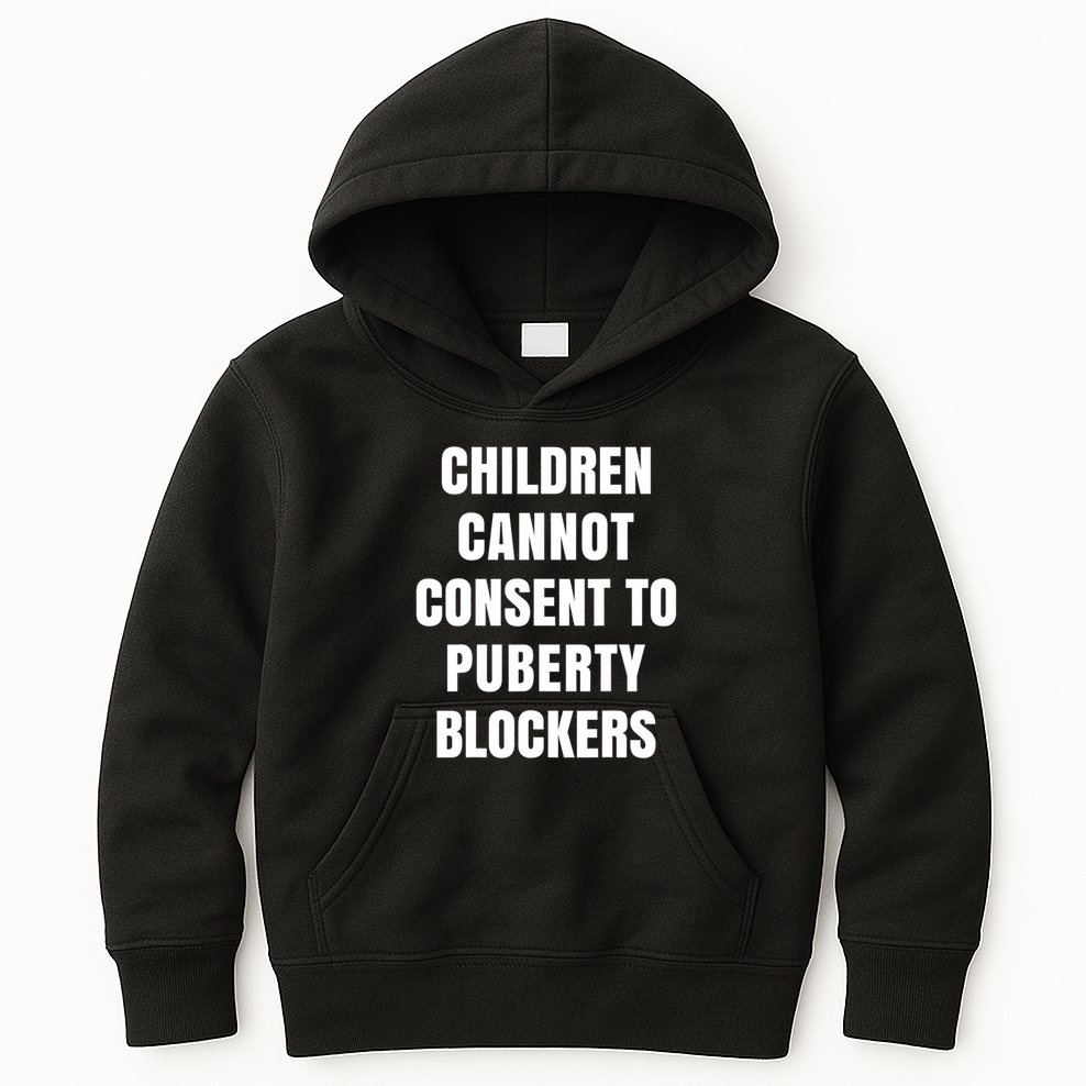 Children Cannot Consent To Puberty Blockers Kids Hoodie