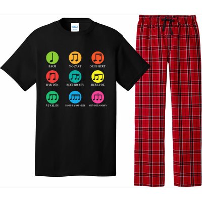 Classic Composers Classical Music Musical Notes Pajama Set