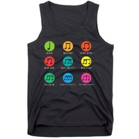 Classic Composers Classical Music Musical Notes Tank Top