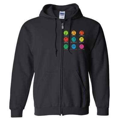 Classic Composers Classical Music Musical Notes Full Zip Hoodie