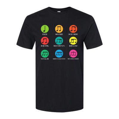 Classic Composers Classical Music Musical Notes Softstyle CVC T-Shirt