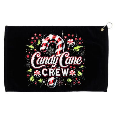 Candy Cane Crew Christmas Family Matching Xmas Pajamas Grommeted Golf Towel