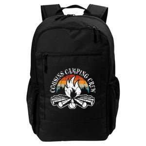 Cousin Camping Crew Retro Sunset With Pine Trees Daily Commute Backpack