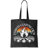 Cousin Camping Crew Retro Sunset With Pine Trees Tote Bag