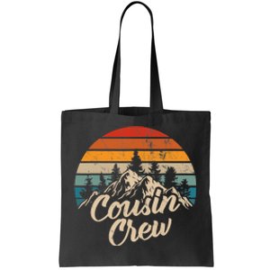 Cousin Crew Camping Outdoor Sunset Summer Camp Tote Bag