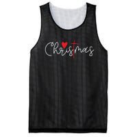 Cross Christmas Cute Xmas Pajama Christian Jesus Faith Mesh Reversible Basketball Jersey Tank