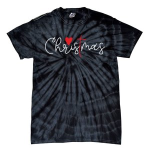 Cross Christmas Cute Xmas Pajama Christian Jesus Faith Tie-Dye T-Shirt