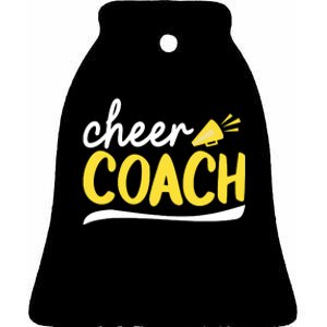 Cheerleader Coach Cheer Coach Ceramic Bell Ornament