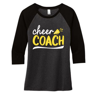 Cheerleader Coach Cheer Coach Women's Tri-Blend 3/4-Sleeve Raglan Shirt