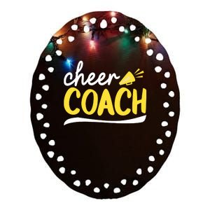 Cheerleader Coach Cheer Coach Ceramic Oval Ornament