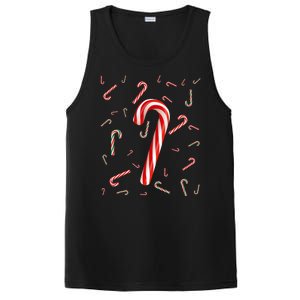 Christmas Candy Cane Santa Hat Xmas Holiday PosiCharge Competitor Tank