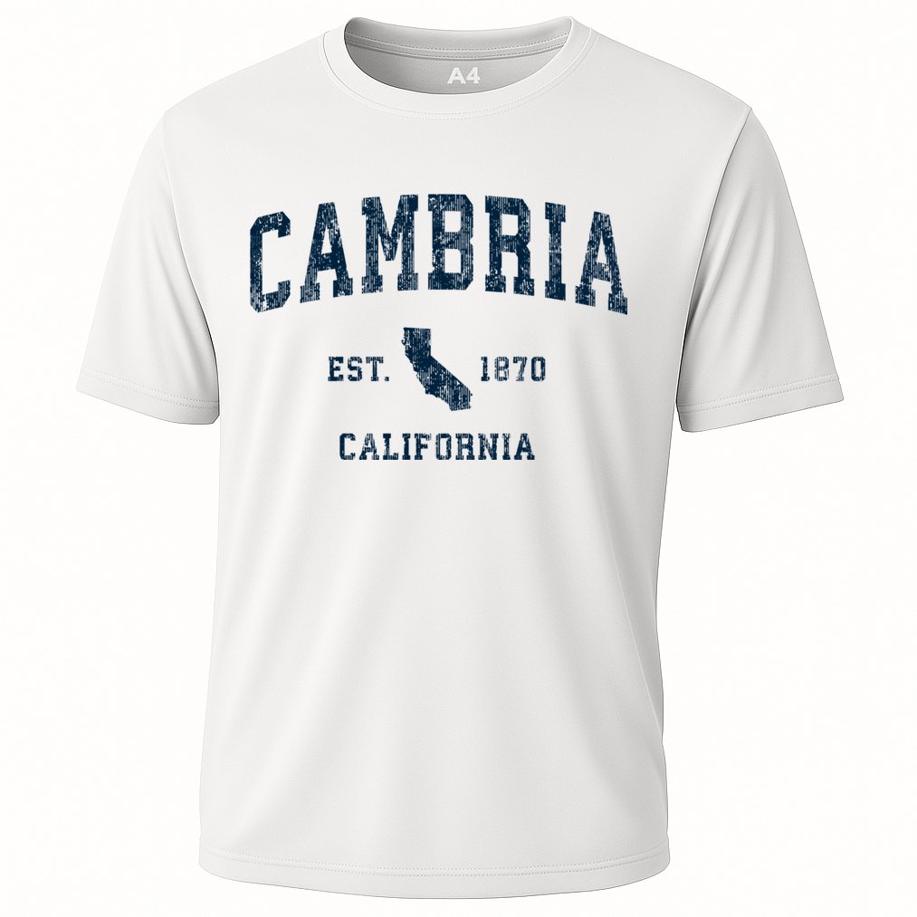 Cambria California Ca Vintage Sports Performance Shirt