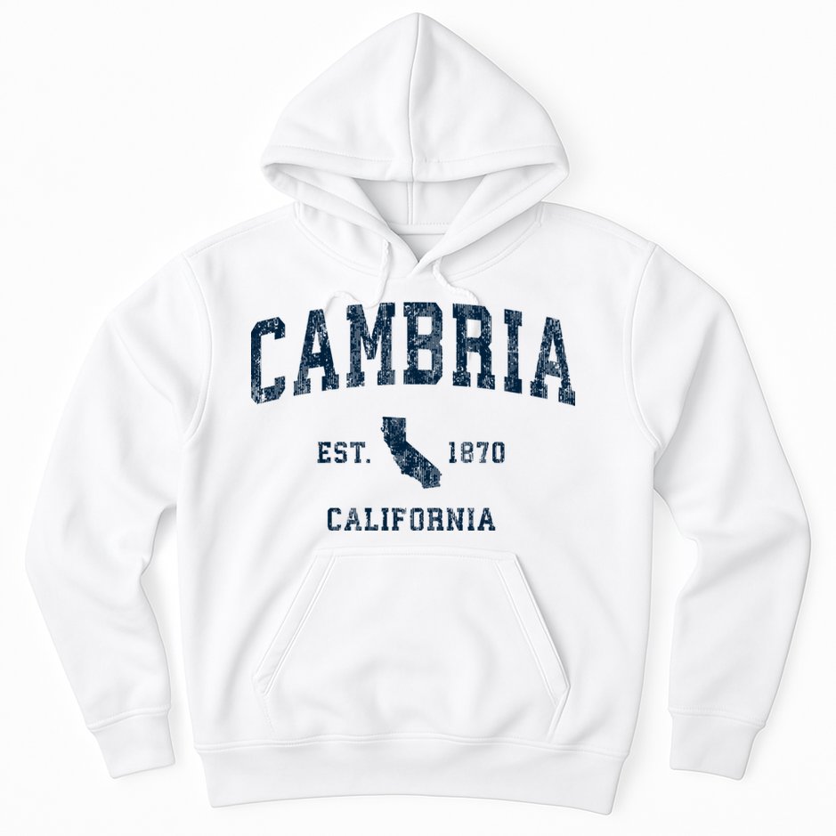 Cambria California Ca Vintage Sports Hoodie